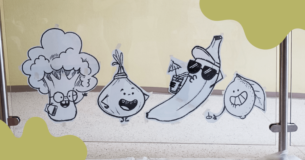 Poslikava na steklo v OŠ Gradec&nbsp;Litija